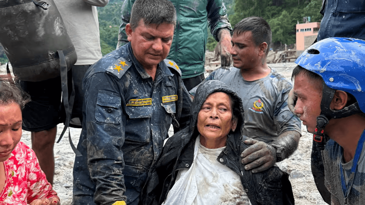 Volunteers in action helping a community